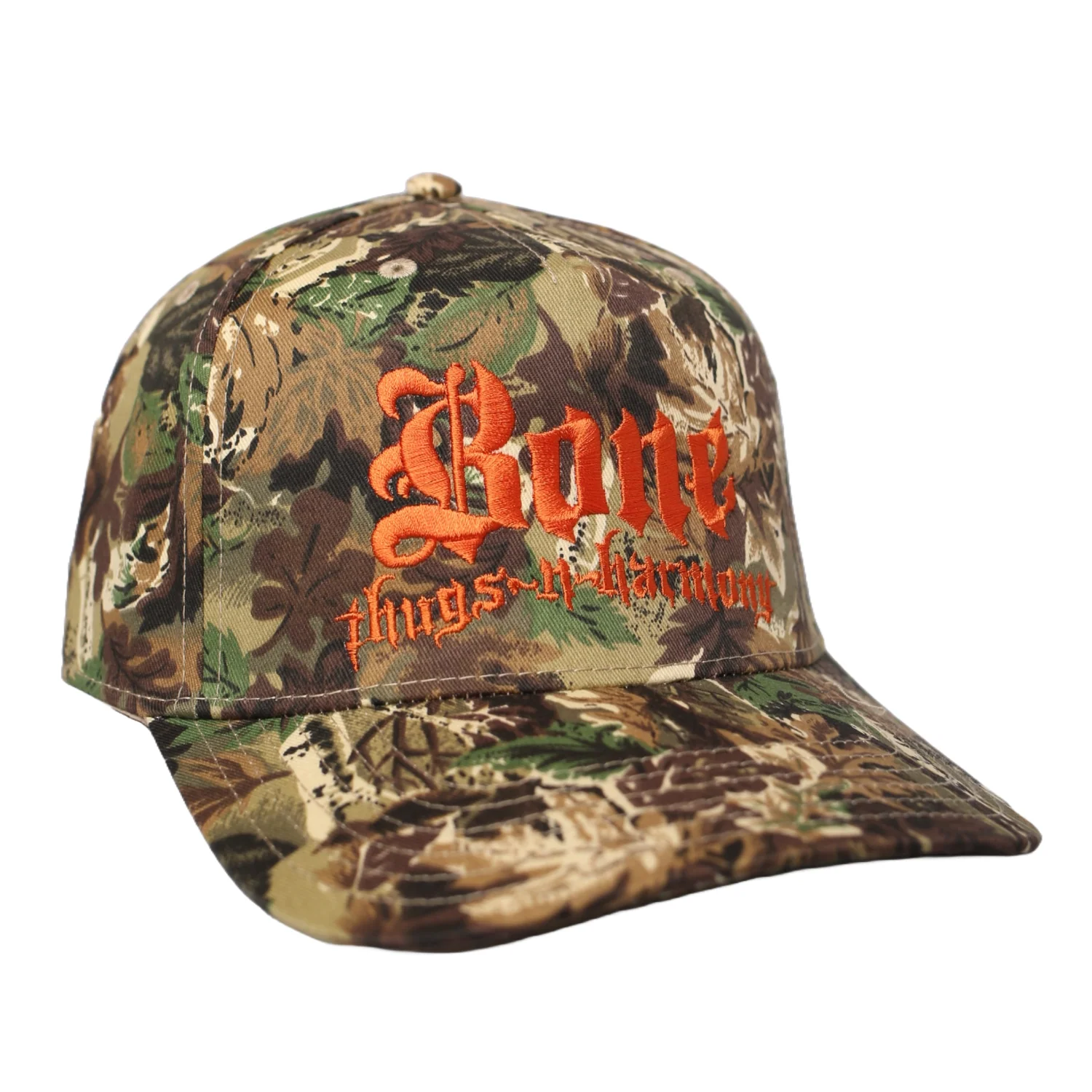 Bone Thugs N Harmony "Real Tree Camo" Orange Logo Snapback