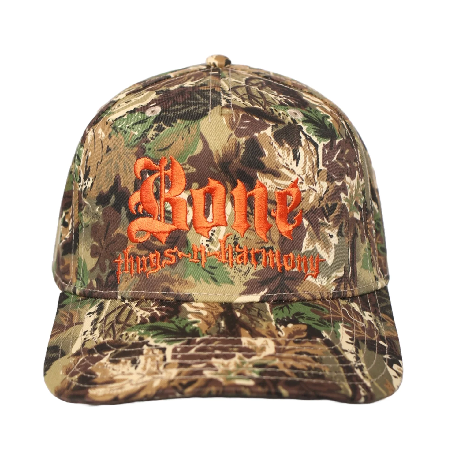 Bone Thugs N Harmony "Real Tree Camo" Orange Logo Snapback - Image 2
