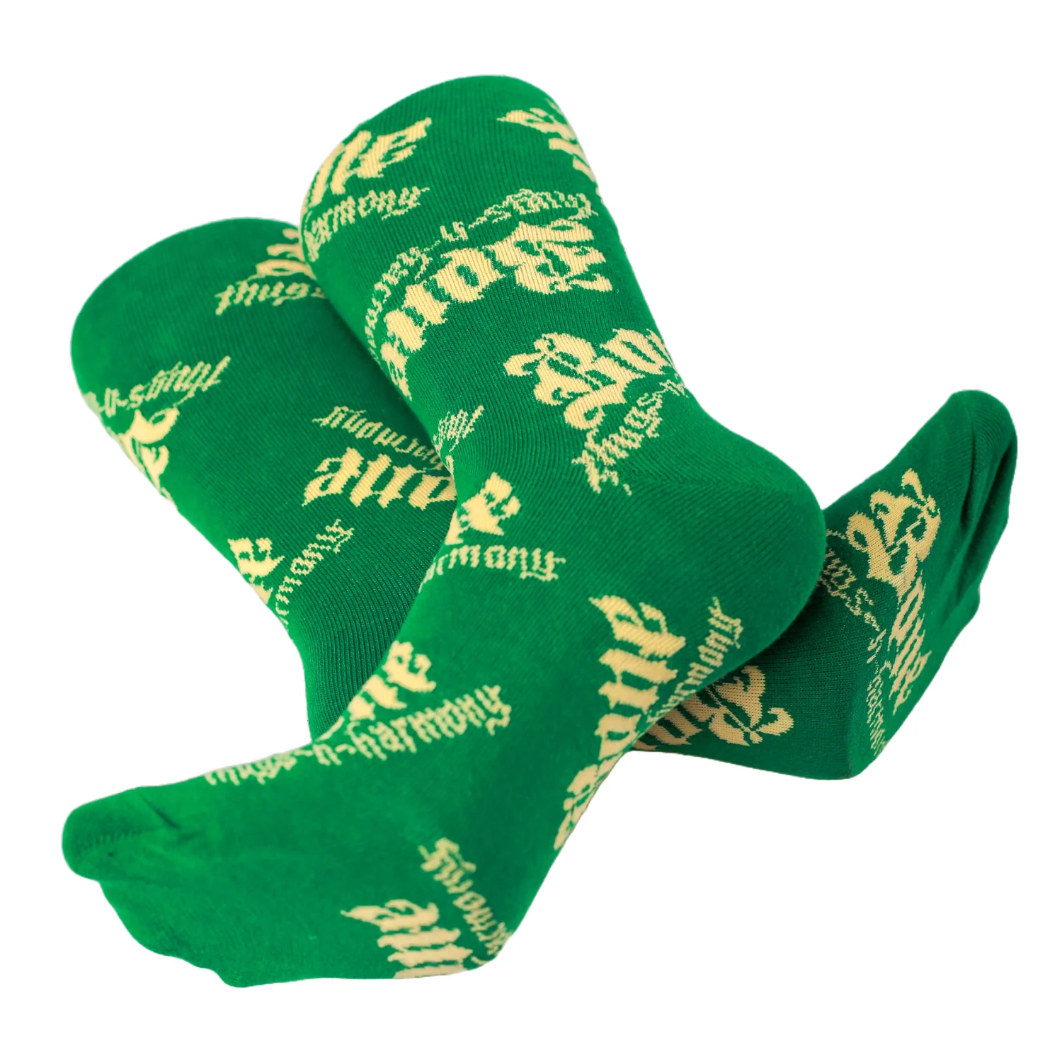 Bone Thugs All Over "Green/Cream" Socks - Image 2