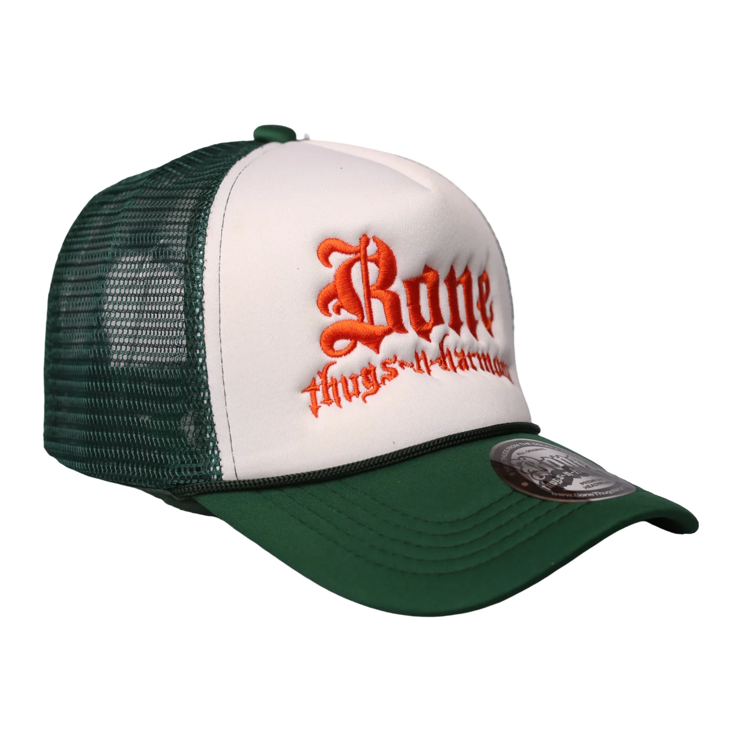 Bone Thugs-N-Harmony "Green/White/Orange" Trucker Hat - Image 2