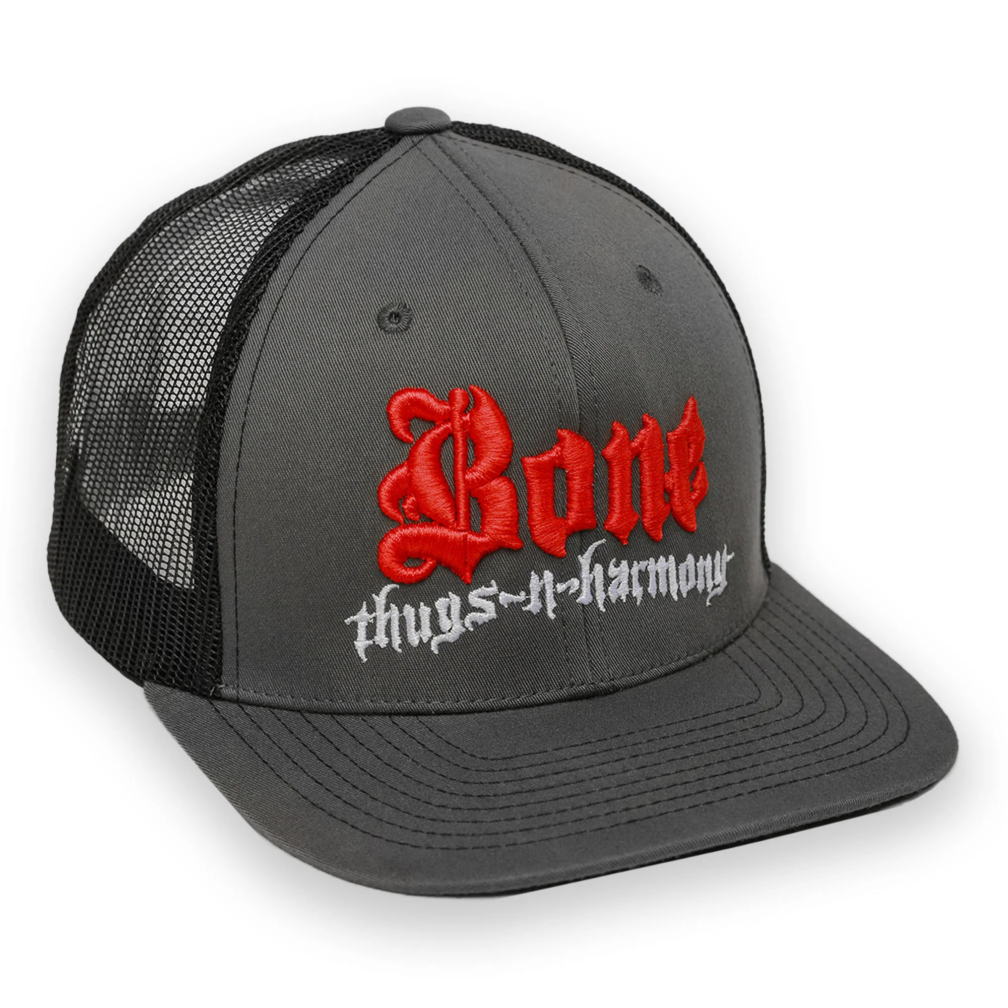 Bone Thugs-N-Harmony "Grey w/ Black Mesh back" Snapback Hat