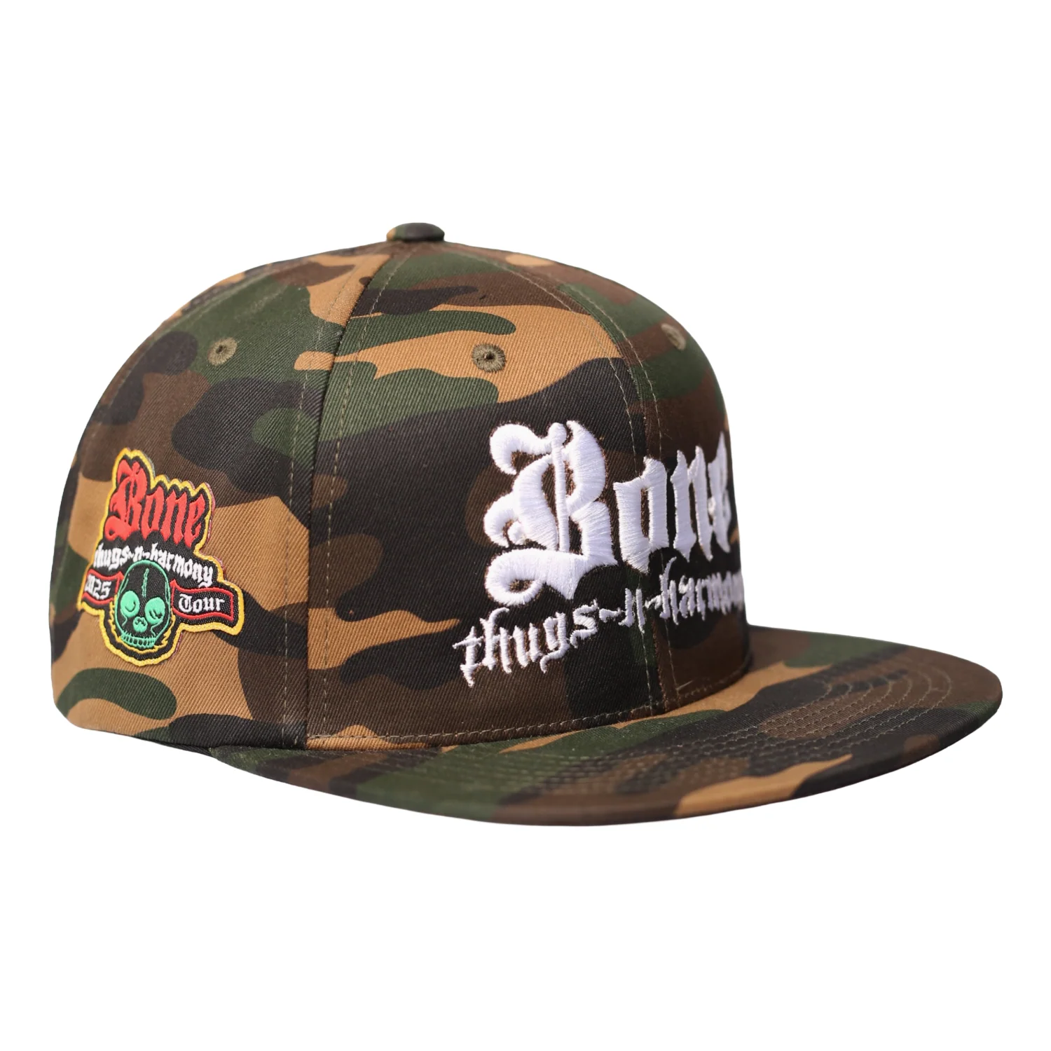 Bone Thugs-N-Harmony "Red Tour Patch" Camo Snapback Hat