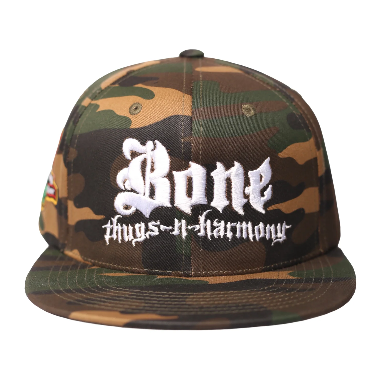 Bone Thugs-N-Harmony "Red Tour Patch" Camo Snapback Hat - Image 2