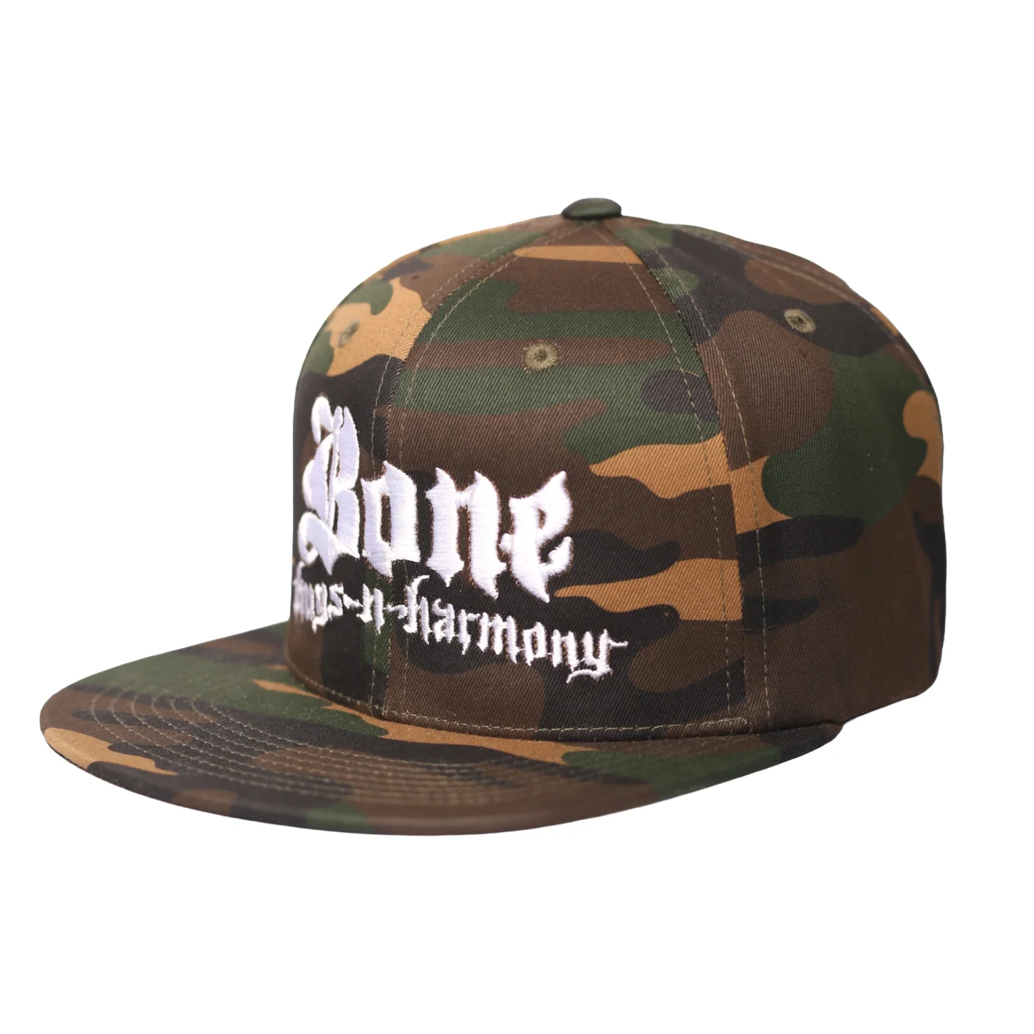 Bone Thugs-N-Harmony "Red Tour Patch" Camo Snapback Hat - Image 3