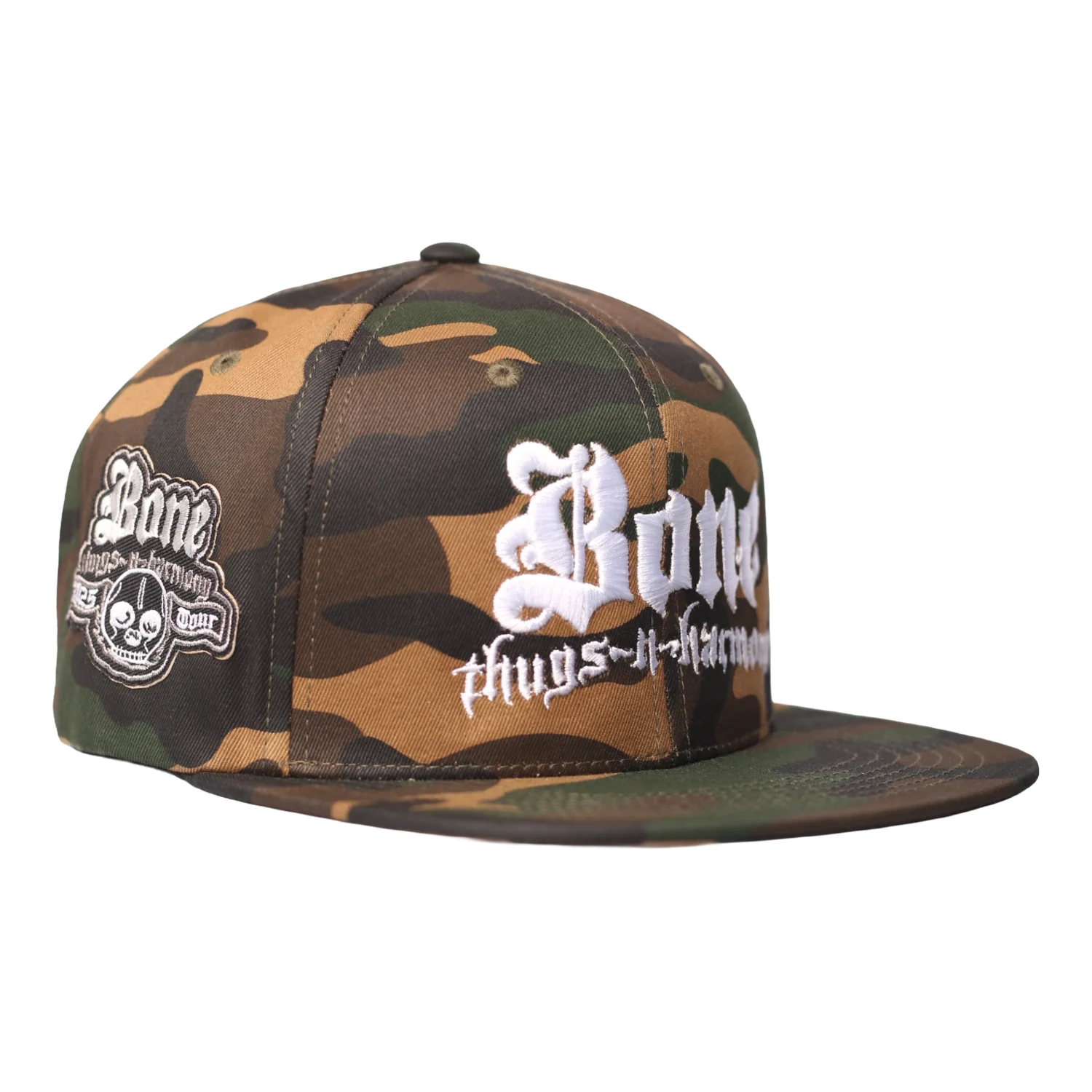 Bone Thugs-N-Harmony "Silver Tour Patch" Camo Snapback Hat