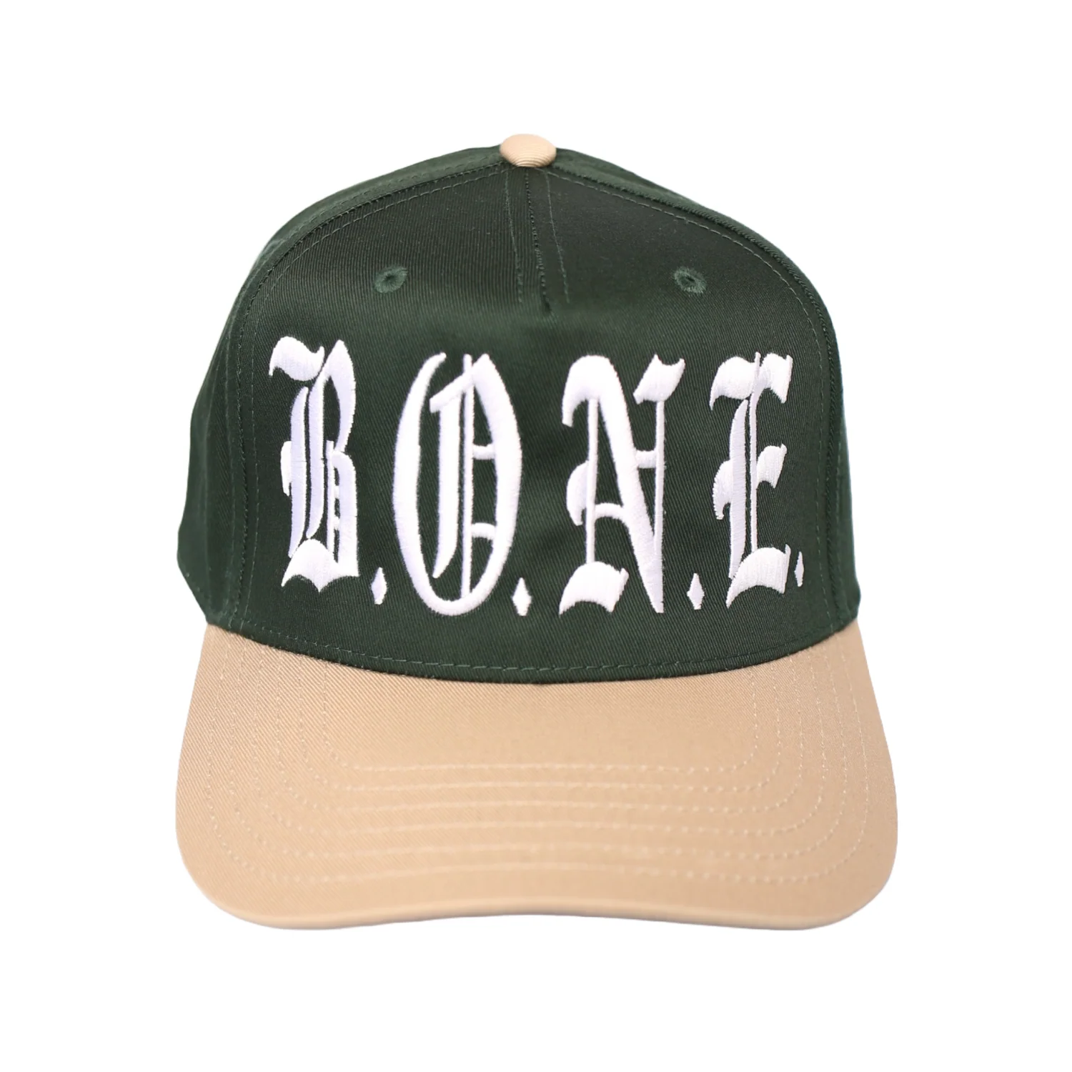 B.O.N.E Forrest/Khaki Snapback Hat