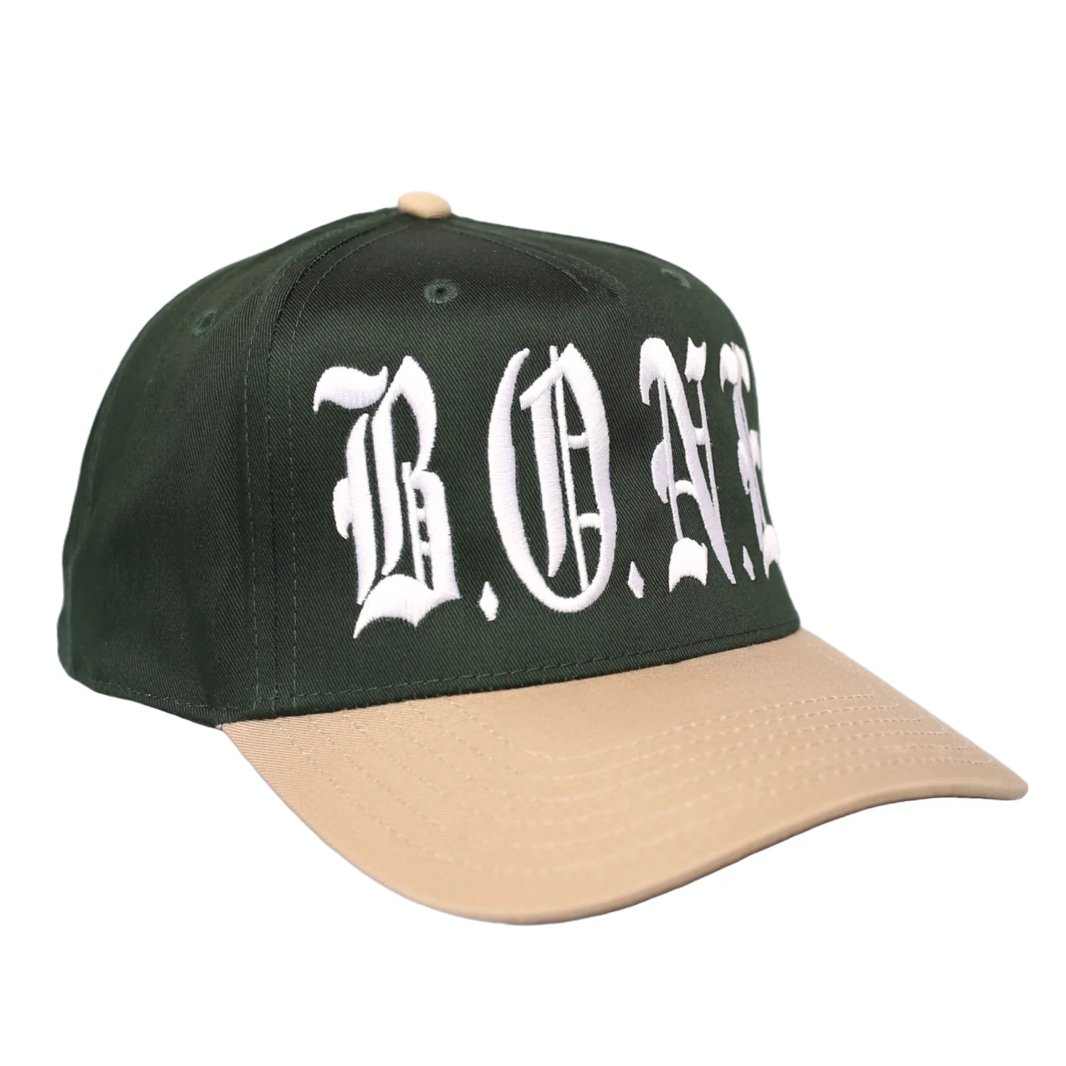 B.O.N.E Forrest/Khaki Snapback Hat - Image 2