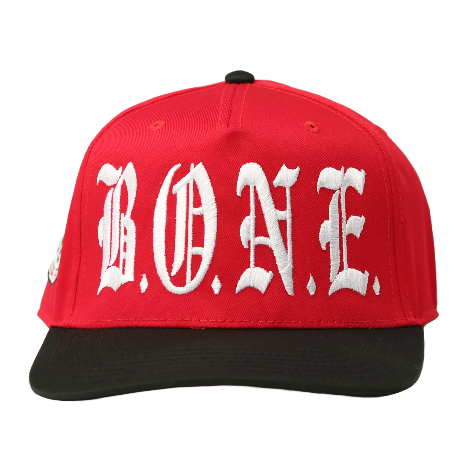 Harmony Box Vol.2 "B.O.N.E." Red/Black "BTNHSkull" Patch Snapback Hat - Image 6