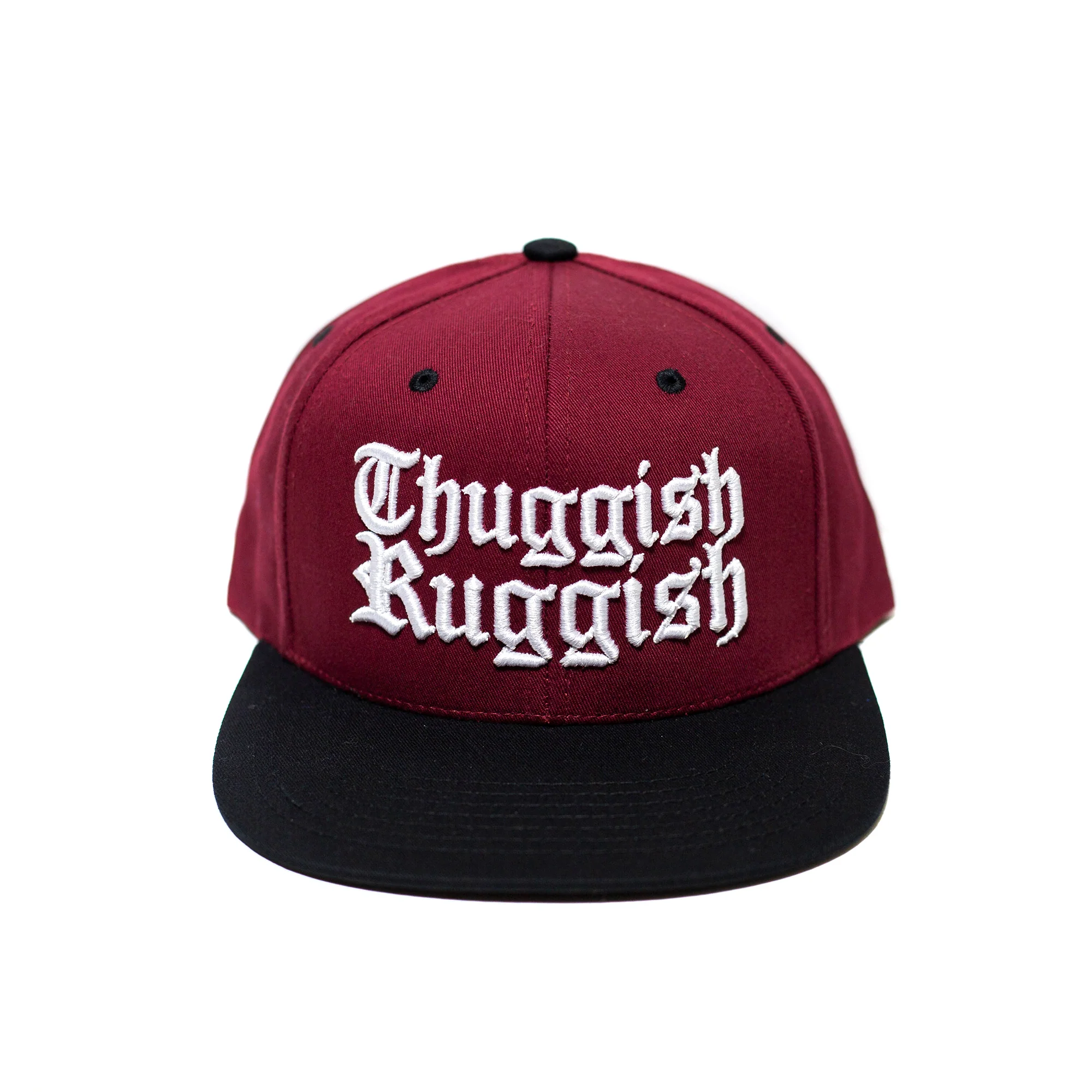 Thuggish Ruggish "Burgundy/Black" Snapback Hat