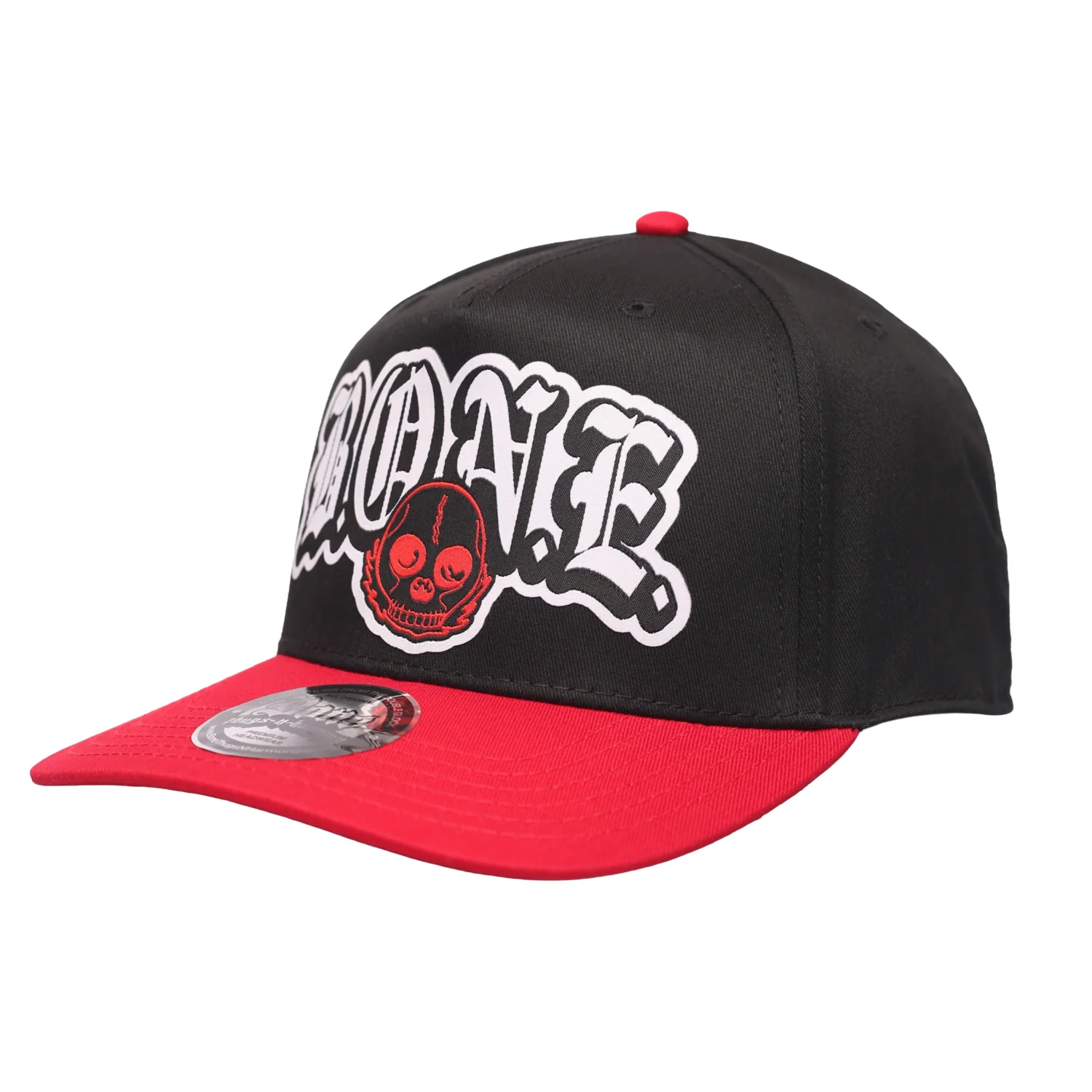 Wasteland "Black/Red" Snapback Hat - Image 3